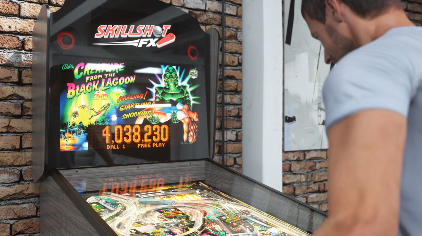Skillshot FX digital pinball machine scoreboard