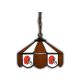 Cleveland Browns 14 inch Stained Glass Pub Light 