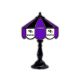 Baltimore Ravens 21 inch Glass Table Lamp