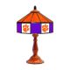 Clemson Tigers 21 inch Glass Table Lamp