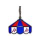 Atlanta Braves 14 inch Stained Glass Pub Light