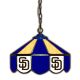 San Diego Padres 14 inch Stained Glass Pub Light
