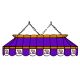 LSU Tigers 40 inch Stained Glass Pool Table Lamp