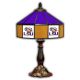 LSU Tigers 21 inch Glass Table Lamp