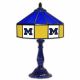 University Of Michigan 21” Glass Table Lamp