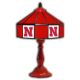 Nebraska Huskers 21 inch Glass Table Lamp