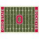 Ohio State Buckeyes 6x8 Homefield Rug