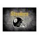 Pittsburgh Steelers 4'x6' Distressed Rug