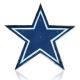 Dallas Cowboys Recycled Metal Logo Lighted Sign