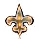 New Orleans Saints Recycled Metal Logo Lighted Sign
