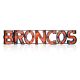 Denver Broncos Recycled Metal Lighted Sign