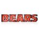 Chicago Bears Recycled Metal Lighted Sign