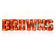 Cleveland Browns Recycled Metal Lighted Sign