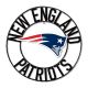 New England Patriots 24 inch Wrought Iron Wall Art 