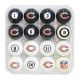 Chicago Bears Billiard Balls with Numbers