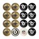 New Orleans Saints Billiard Balls with Numbers