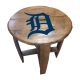 Detroit Tigers Oak Barrel Table  