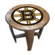 Boston Bruins Oak Barrel Table