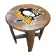 Pittsburgh Penguins Oak Barrel Table