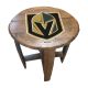 Vegas Golden Knights Oak Barrel Table