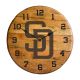 San Diego Padres Oak Barrel Clock