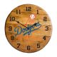 Los Angeles Dodgers Oak Barrel Clock