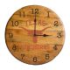 Texas Longhorns Oak Barrel Clock