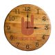 Texas Longhorns Hook Em Oak Barrel Clock