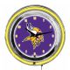 Minnesota Vikings 14 inch Neon Clock
