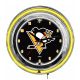 Pittsburgh Penguins 14 inch Neon Clock