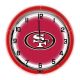 San Francisco 49ers 18 inch Neon Clock