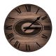 Georgia Bulldogs Rustic 16 inch Clock