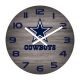 Dallas Cowboys 16 inch Weathered Wood Clock
