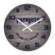 New England Patriots 16 inch Weathered Wood Clock