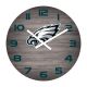 Philadelphia Eagles 16 inch Weathered Wood Clock