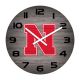Nebraska Huskers Weathered 16 inch Clock