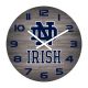 Notre Dame Fighting Irish 16 inch Weathered Clock