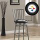 Pittsburgh Steelers Gray Swivel Counter Stool with Back