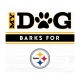 Pittsburgh Steelers 10 inch My Dog Barks Wall Art, White Background
