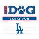LA Dodgers My Dog Barks White Wall Art
