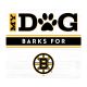 Boston Bruins 10 inch My Dog Barks Wall Art, White Background
