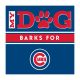 Chicago Cubs 10 inch My Dog Barks Wood Wall Art