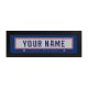 Texas Rangers Custom Print Name Plate