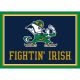 Notre Dame Fighting Irish 8x11 Leprechaun Spirit Rug