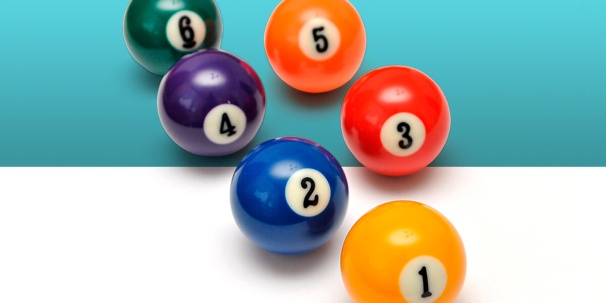 Billiard Balls Cleaning six clean billiard balls